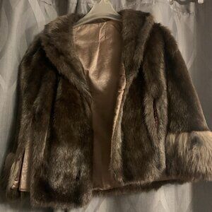 Vintage Renseil Faux Fur Stole/Shaw/Cape